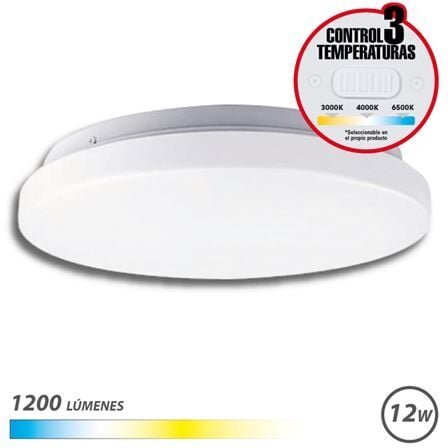 Thumbnail - Elbat Wandleuchte led runde Decke 12w - 1200lm - Wahlschalter 3 Temperaturen - Farbe white
