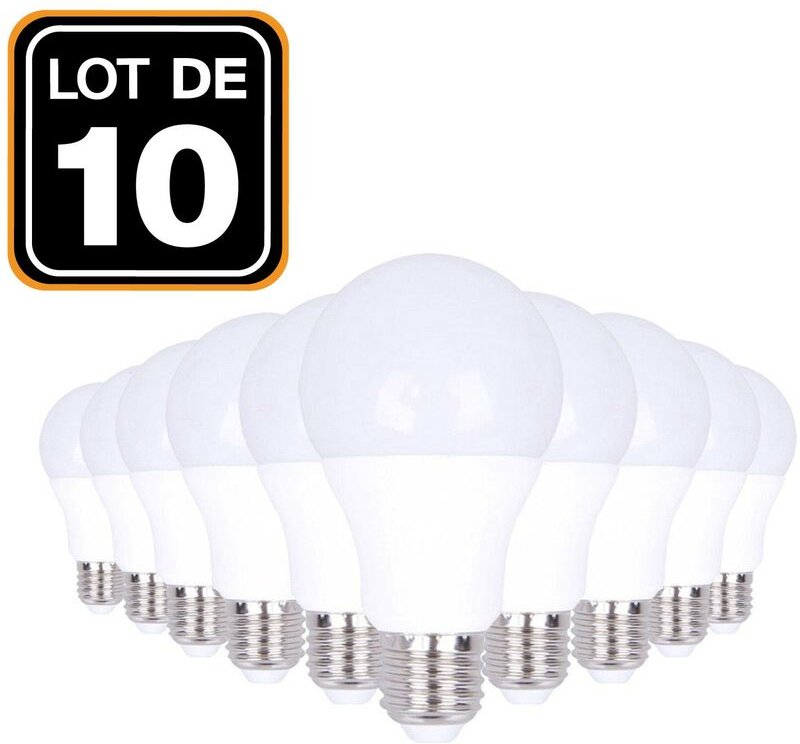 Europalamp - 10 LED-Glühbirnen E27 20W 3000K Warmweiß Hohe Helligkeit