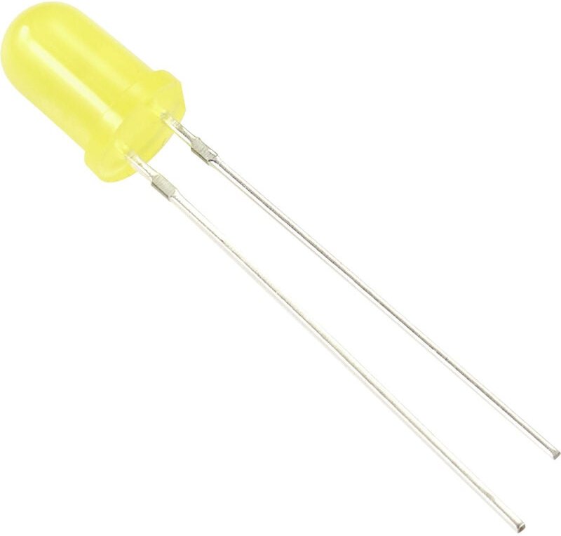 Led bedrahtet 5 mm Gelb Rund 5 mm 100 mcd 60 ° 20 mA - Tru Components