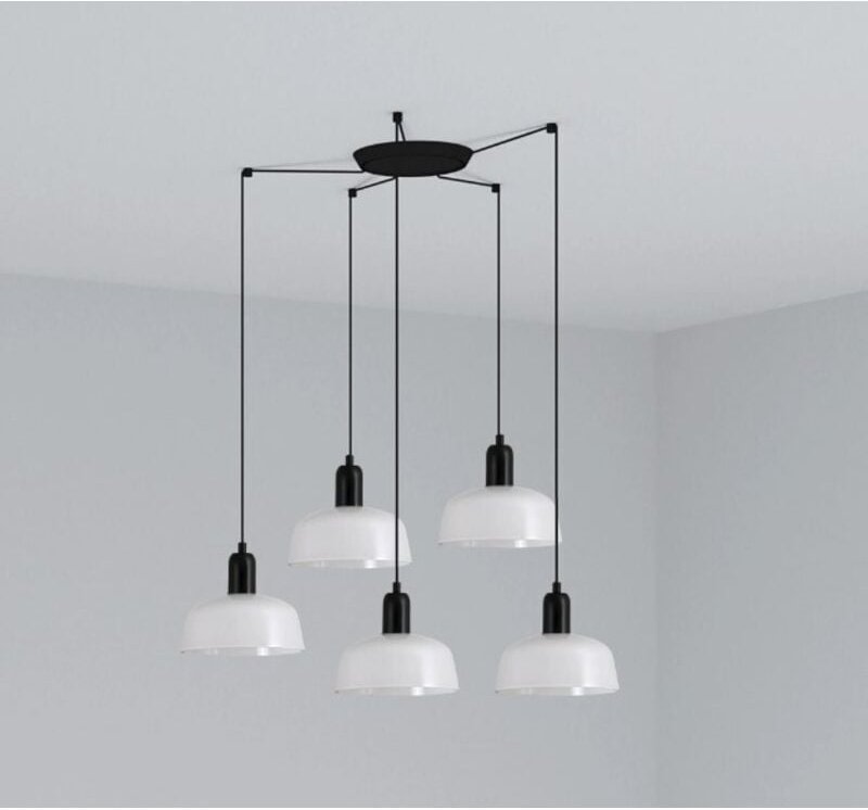 Tatawin s Hängelampe 5 Lichter Weiß 20340-116-5L