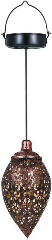 Solarlampe, Metall, Vintage Kupfer