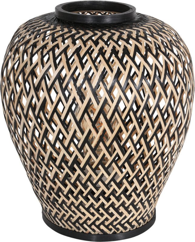 Steinhauer - Anne Lighting - tischlampe - Maze - natürlich - bambus metall - ø