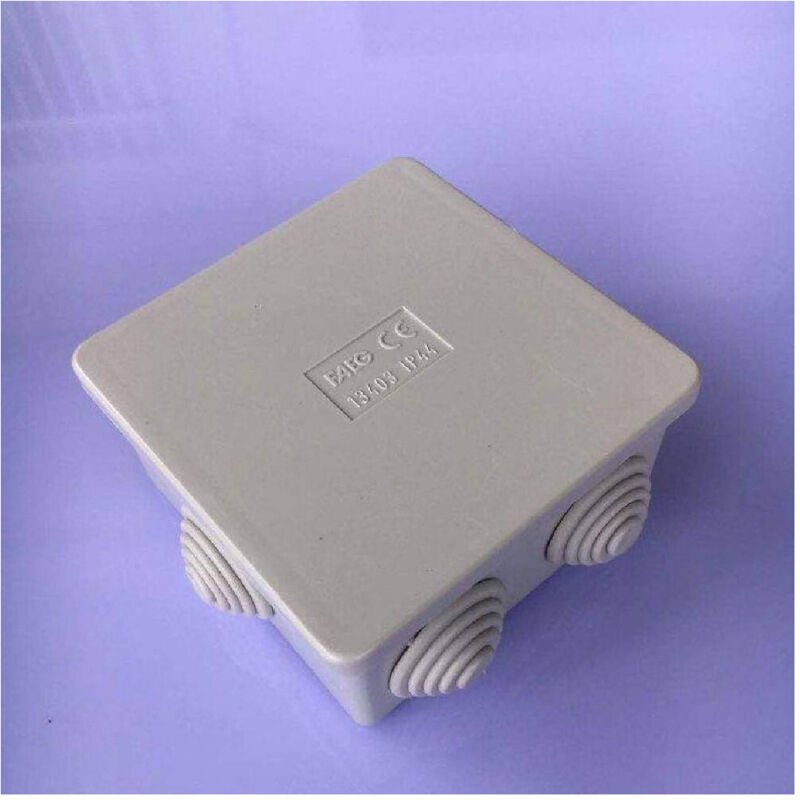 Trade Shop Traesio - Trade Shop - wasserdichte box mit kabelverschraubungen druckdeckel 80 x 80 x 40 mm IP44 -