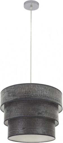 Dreifach-Hängeleuchte smile 1xe27 chrom/schwarz Holz regx40x40 cm