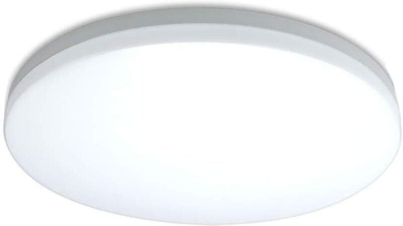 12W led Deckenleuchte, 23 x 5 cm Deckenbeleuchtung, IP44 wasserdicht, 4000K Neutralweiß, runde LED-Leuchte für Badezimme...