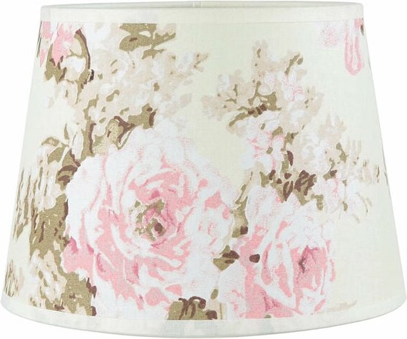 Kleiner Lampenschirm Tischlampe aus Stoff Floral E14