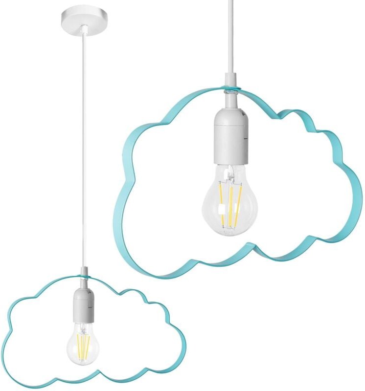 Hängelampe cloud light blue