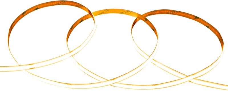 Efectoled - LED-Streifen 24V cob 320 LED/m 5m 10W/m 1000lm/m Breite 8mm Schnitt 5cm IP20 CRI90 2200K Superwarm