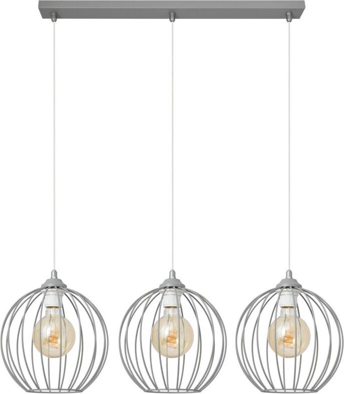 Mercure Straight Bar Pendelleuchte Grau 70cm - Helam