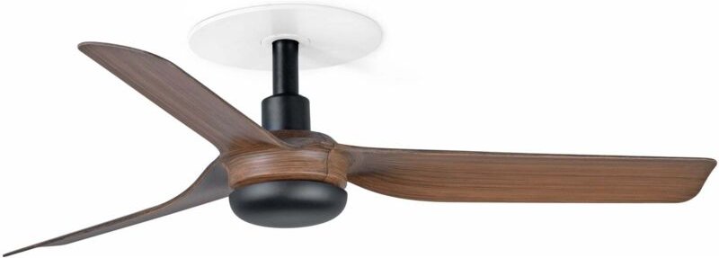 MINI PUNT RECESSED S Ventilator schwarz/Nussbaum