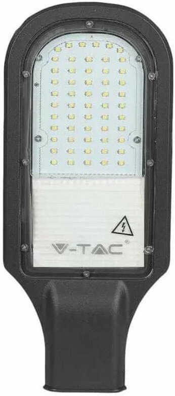 V-tac - led Straßenleuchte Samsung Chip 30W Dunkelgrau Naturweiß IP65
