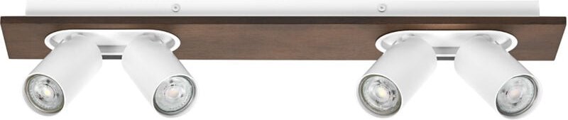 LEDVANCE DECOR SPOT MERCURY, 4 x 3,4W, 920lm, Holzoptik, weiß, Spotleuchte, verstellbare Köpfe, vielseitig anwendbar, In...