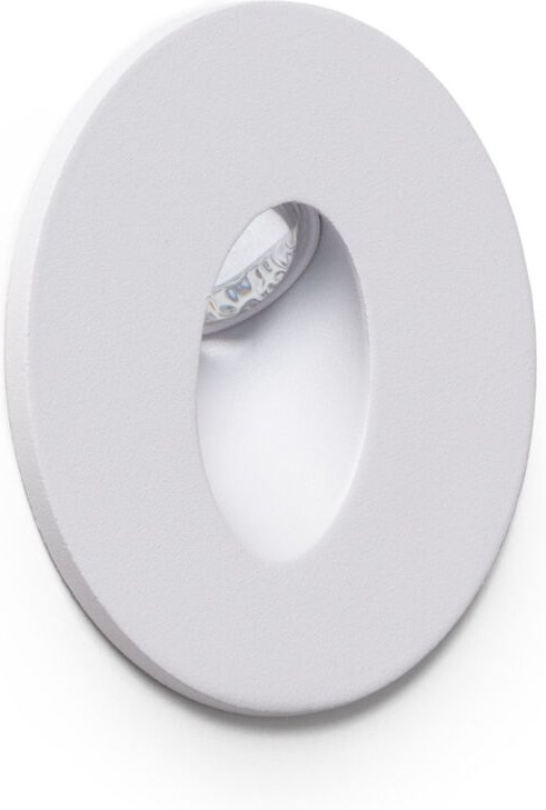 LED Einbauleuchte Wand Rund Adam 3000K Schwarz Warmweiß