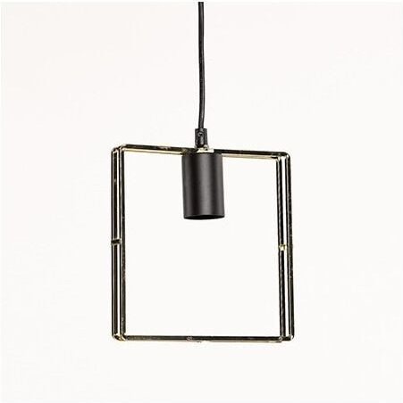 LSW528.1 – 2 x Lampenaufhängung Carré Métal or – 20 x 4,5 x 22,5 cm - Simla