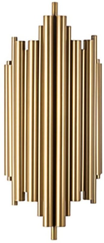 Wandleuchte Ceranova, Fassung E14 max 40 W, Innenbereich, Metall-Applik, Gold