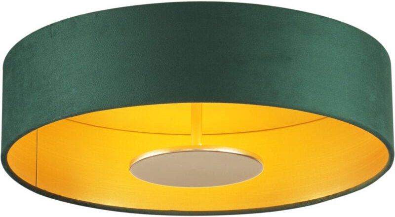 Moderne Deckenleuchte Grün Samt inkl. led 3-Stufen-Dimmbar - Bredow