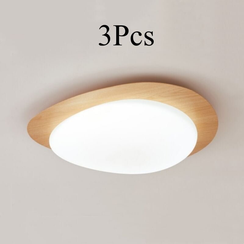 Led Deckenlampen Nordic Deckenleuchte Metall Acryl Wohnzimmerlampe Innen Schlafzimmerlampe Kaltweiß Licht - 3Pcs