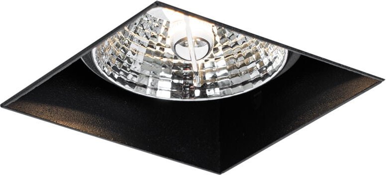 Moderner Einbaustrahler schwarz GU10 AR70 ohne Rand - Oneon