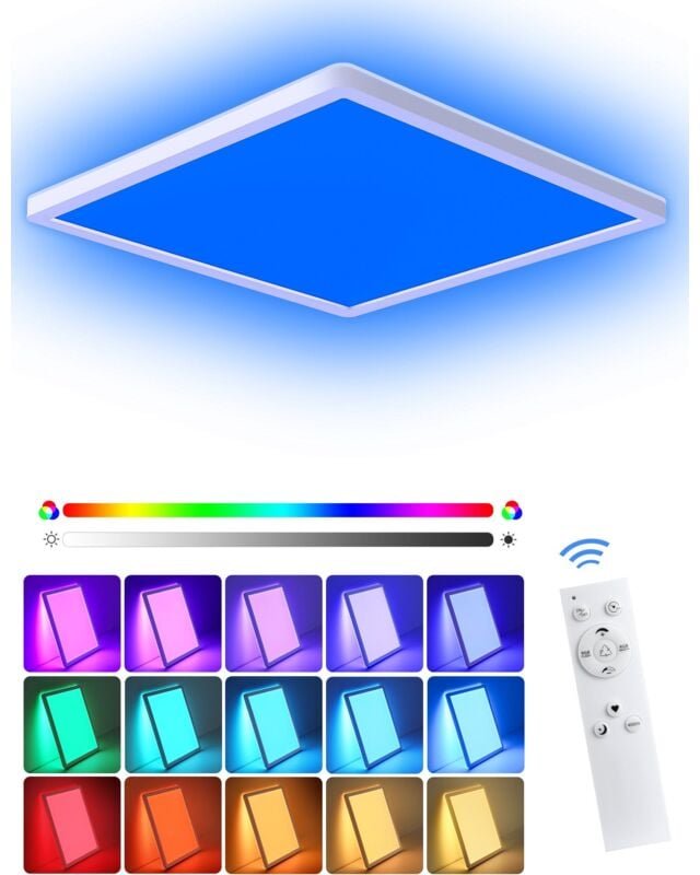 Thumbnail - LED Deckenleuchte mit Fernbedienung RGB dimmbar Lampen Farbwechsel