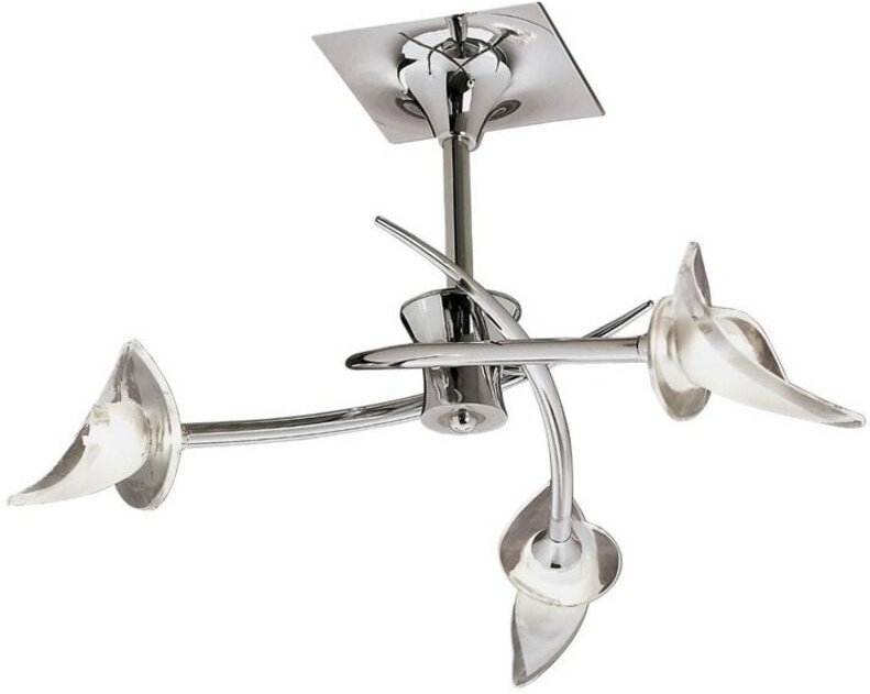 Inspired Mantra - Flavia - Semi Flush Ceiling Round 3 Light G9, Chrom poliert