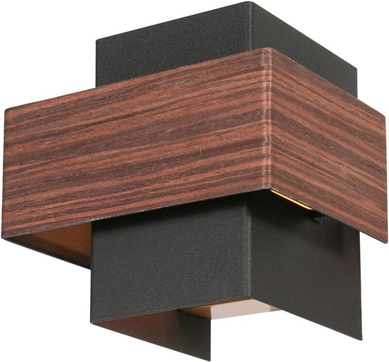 Wandleuchte - Muro - holz schwarz - metall - G9 - - Steinhauer