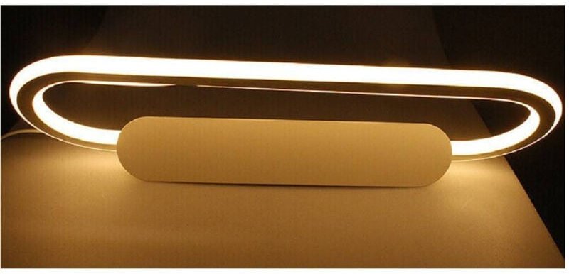 Trade Shop Traesio - Trade Shop - anwendung led lampada specchio 16W ovale bagno luce 3000K 6500K 4000K 45CM F06 -