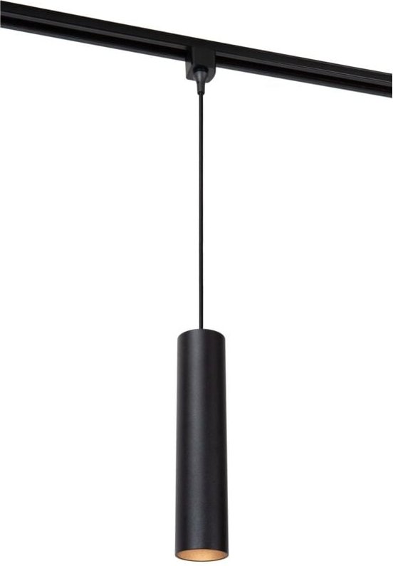 Lucide TRACK FLORIS Pendelleuchte - 1-Phasen Stromschiene / Schienensystem - 1xGU10 - Schwarz (Verlängerung)