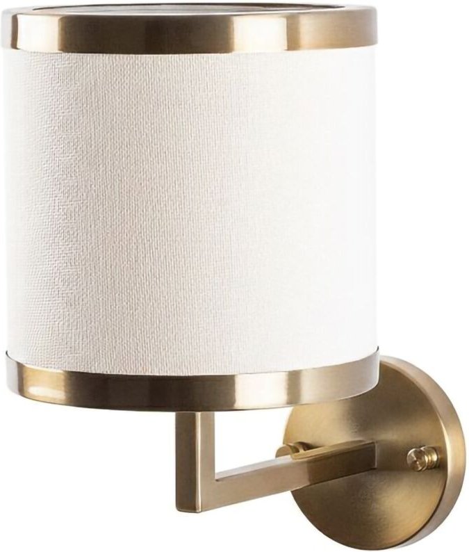 Wandleuchte Ferriere, Fassung E27 max 40W, Innenbereich, Gestellfarbe Gold, Beige