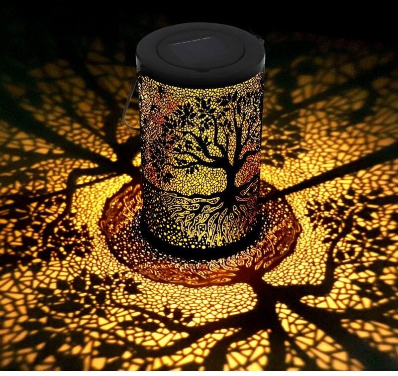 Solarlaterne Garten, Outdoor, dekorative Solarlampe für draußen, hängend/stehend, wasserdicht IP44, für Balkon, Garten (...