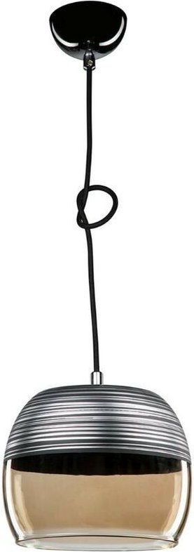 Tezeta - Punto Pendelleuchte ASZ0857 schwarzer umgekehrter Glasdiffusor