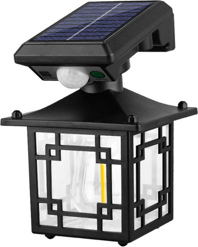 Lot de 2 lampes solaires murales d'extérieur IP65 étanches, éclairage public avec détecteur de mouvement, éclairage de j...