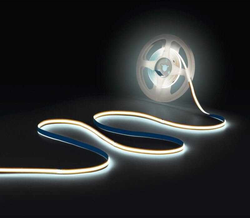 Einfarbiger COB LED-Streifen - 24V DC - FREE CUT - 11W/m - 8mm -