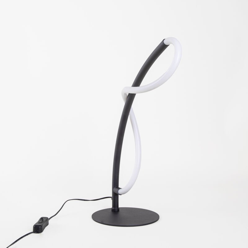 Sobremesa Tress led 6.5W Blanco Neutro - 4000K Negro para Interior de Mesa en Oficina, Dormitorio, Salón