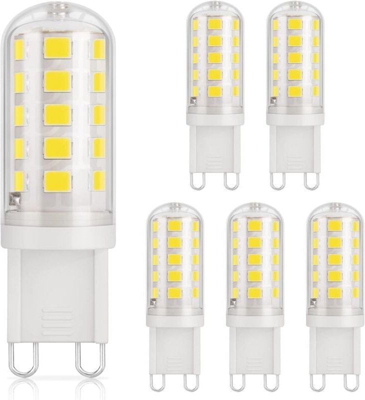 Lablanc - G9 LED-Glühbirne, 3 w, entspricht 40 w Halogen, Kaltweiß 6000 k, 410 lm, cri 85, nicht dimmbar, 230 v, energie...