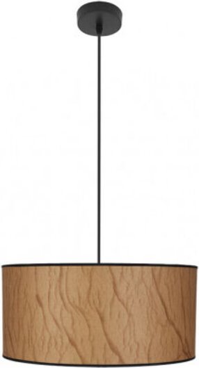 Fabrilamp - Hängeleuchte Modell Papiro 1-flammig Pergament/schwarz Dimmbar