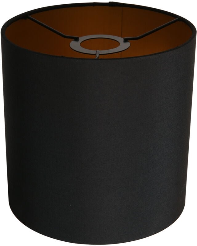 Lampenschirm - Shade - schwarz - leinen - ø 20cm - E27 - Mexlite