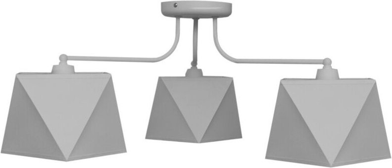 Adamant Halbbündige Deckenleuchte mit mehreren Armen Grau 75cm - Helam