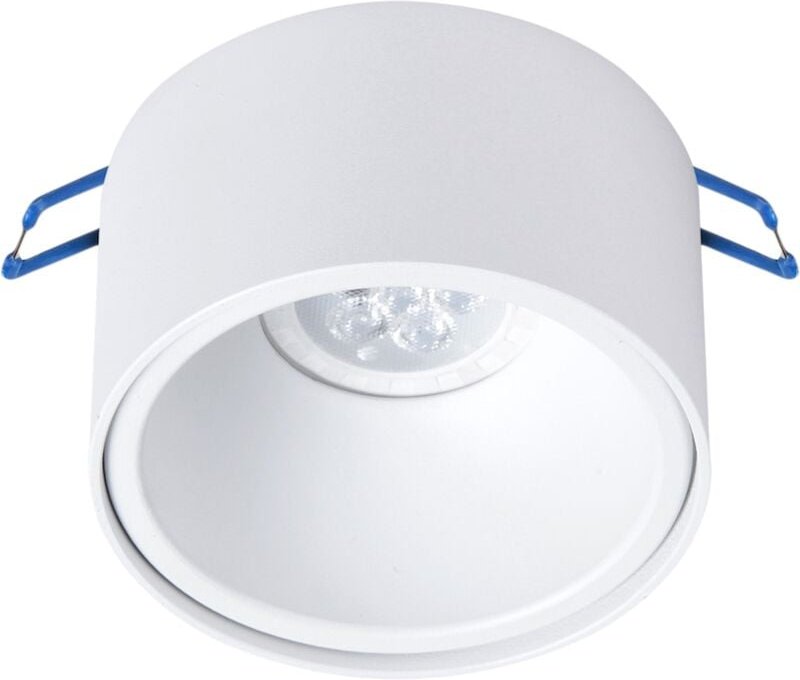 Runde, weiße Deckenleuchte Bali