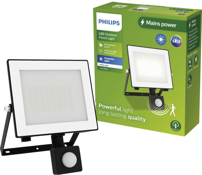 Led Lois 929004642401 LED-Außenstrahler mit Bewegungsmelder 30 w Warmweiß - Philips