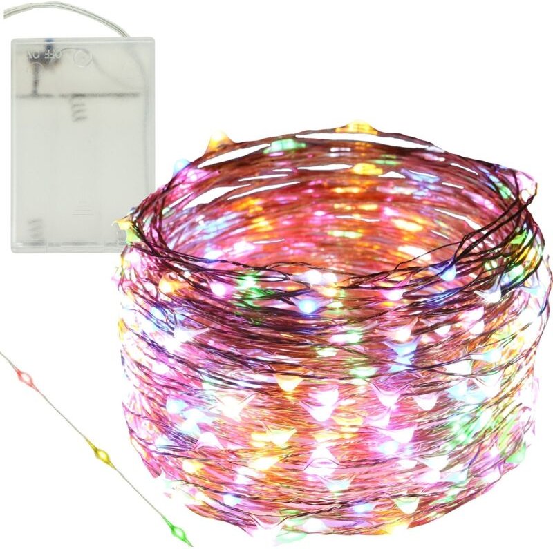 LED-Drahtlampen mit 100 LED-Dioden für die Innendekoration, mehrfarbig