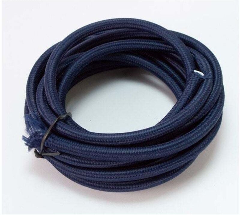 Rundes Textilkabel, Marineblau, 3 m Sans marque