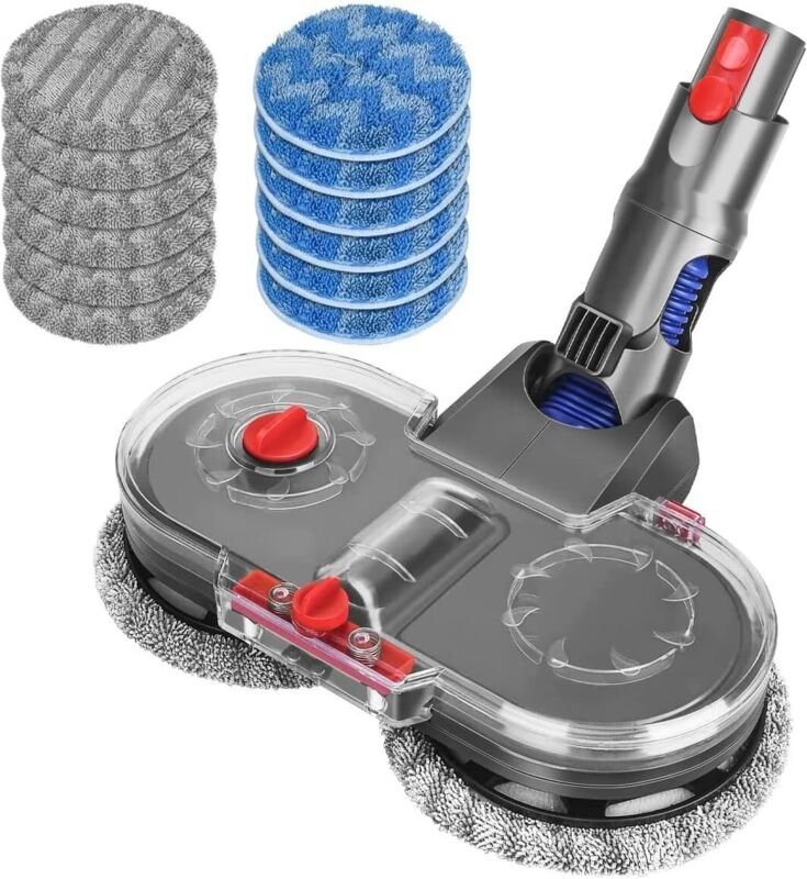 Elektrischer Wischkopf für Dyson V12 Detect Slim Staubsauger, Wischkopf mit abnehmbarem Wassertank, 12 waschbare Wischpa...