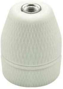 Fai porzellan lampenfassung - mit gewindeloch e27 fassung 0160