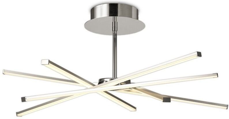 Inspired Mantra - Star - Decke 70,5 cm rund 42W 3000K, 3700lm, dimmbar, silber, mattiertes Acryl, poliertes Chrom