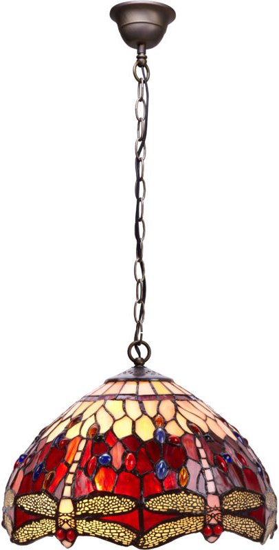 Mittelgroße Deckenpendelleuchte mit Kettendurchmesser 30 cm, Serie Belle Rouge