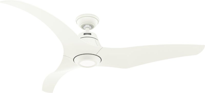 Dc Deckenventilator Stingray Weiß 152 cm mit led