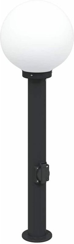 Pollerleuchte mit Auslass 80 cm Schwarz IP44 vidaXL