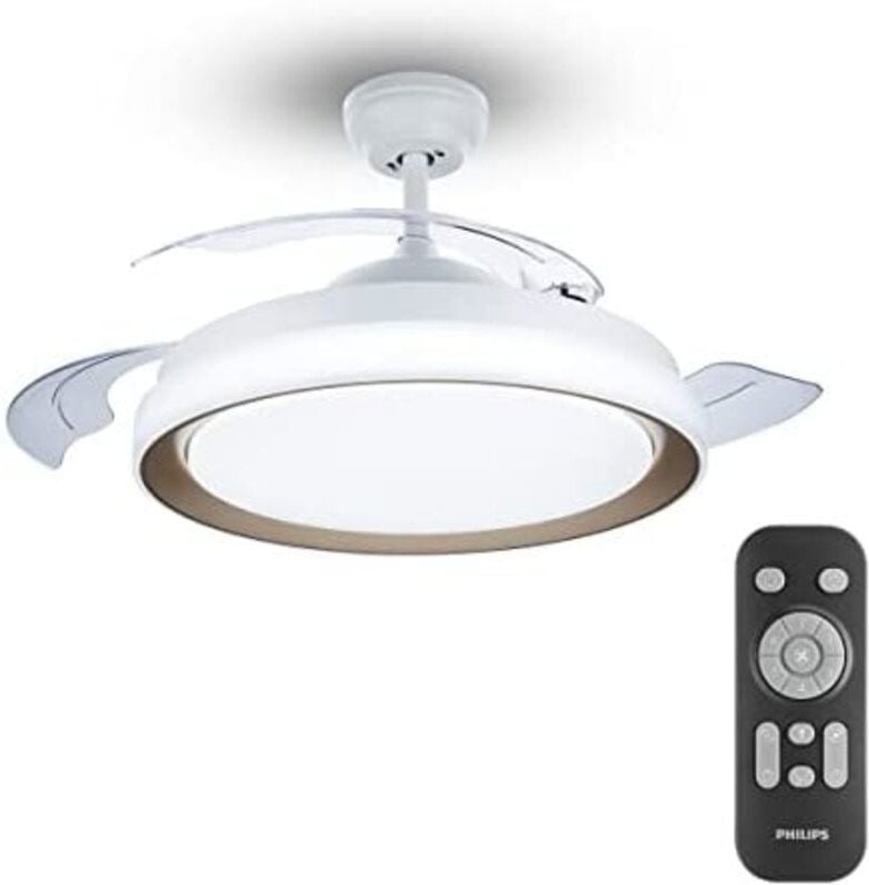 LED-Deckenventilator Atlas Modell Goldfarbe 28+35W 106cm Flügel mit Fernbedienung - Philips