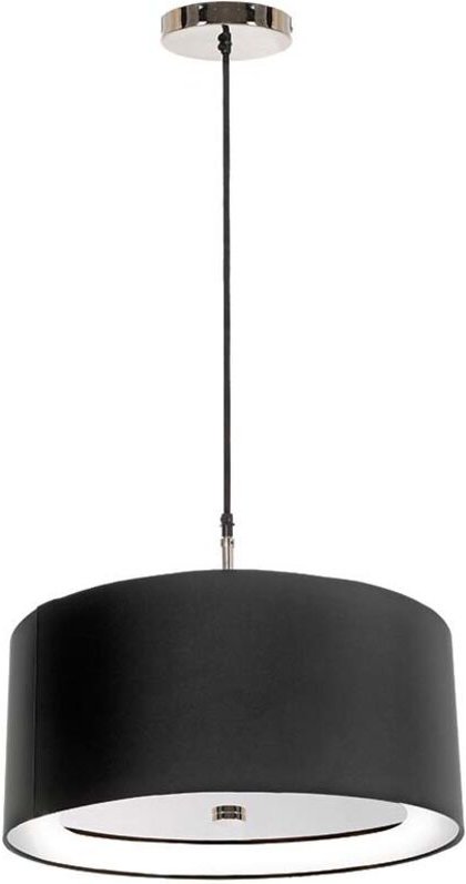 Hängeleuchte Pendellampe Deckenleuchte Schwarz d 46 cm 3 Flammig Esszimmerlampe