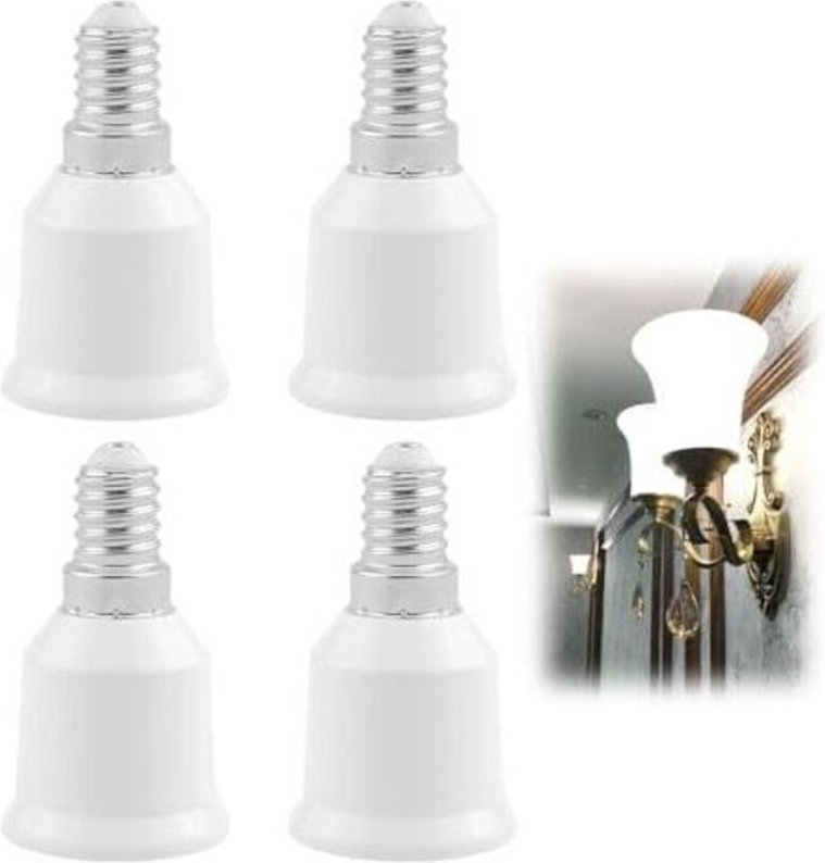 Stück E14-auf-E27-Lampenfassungadapter, E14-auf-E27-Fassungskonverter 220 V, Lampenadapter für LED-Lampen